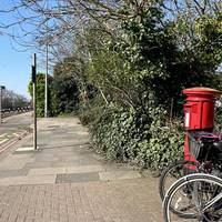 For the step-free route continue straight. If steps are ok, turn right, follow the path ahead to shortcut to Bassett Gardens (Step 8).