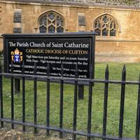 Walk down the high street until you reach the primary school and St Catherine’s church