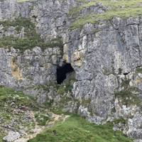 Keep following the Pennine way as it drops down through the limestone gorge.