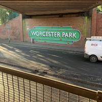The trail begins at Worcester Park Station and the impressive station mural painted by Lionel Stanhope.
