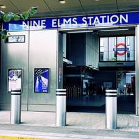 Start at Nine Elms Station. If it’s sunny check out the patterns on the floor made by the stained glass Roundals in the windows.