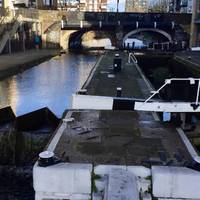 Take a look to your left, regents canal is on your left. Regents canal is also protected by The Canal River Trust. 