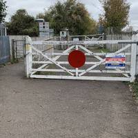 Carefully cross the railway, following all signs and warnings when it is safe to do so.