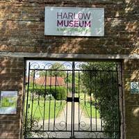 Turn left for another entrance to Harlow Museum and Walled Gardens. Dogs on leads are welcome in the gardens.