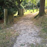 Just north of Tunbridge Wells town centre, in the county of Kent. The cemetery is small, so you can follow any path, we took this one.