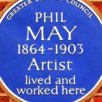 Begin your jaunt outside 20 Holland Park Road, where caricaturist Phil May lived and worked between 1864 and 1903.