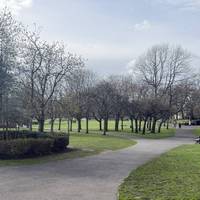 Follow the path around to the right and get ready to take the next left.