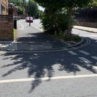 Turn left and walk towards Burgess Park