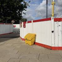 There is construction work currently with a path on the left side of the road only. Head down here towards Osney Bridge.