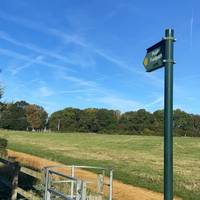 Starting at The Elms  in Countesthorpe, go through the gate and turn left towards the woods. There is on street parking available