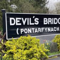 Welcome to the Devil’s Bridge train station, located at the end of the Vale of Rheidol steam train line!