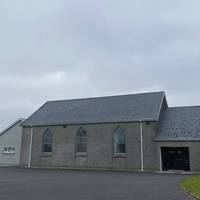 At the end of Melmount Road on the left is the Reformed Presbyterian Church. This was once home of Western Presbytery of the Covenanters.