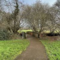 When you reach the riverside, at the path junction, you can take a quick detour onto the wooden bridge to enjoy the River Somer.