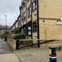 Head up Ivy Road with the cemetery on your left hand side.