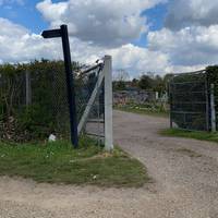 At the end of Norman Way there will be a footpath, alongside the Irvine Road allotments.