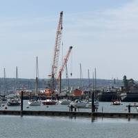 You’ll be able to see signs of the industry on the river Medway all along.
