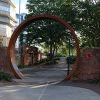 The steel arch was added in 2018 as part of a a beautification project of Southampton’s parks.