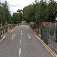 When you come to the main entrance to Ray Park along Snakes Lane East - on the right side, enter.