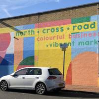 Wall art has been added in North Cross Road as part of Southwark’s Cleaner, Greener, Safer programme.