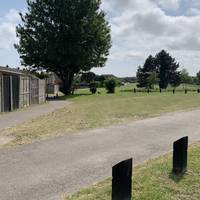 Starting at the south side of Rectory Playing Fields, follow the tarmac footpath on the left. The houses and gardens will be on your left.