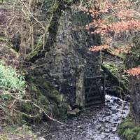 Lookout for the gate across the stream, keep following the flow and you will see a small wooden bridge hidden in the trees