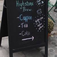 In about 100 feet you'll see Highstone Brew coffee shop. If you've got some spare time, sit down and enjoy what they offer.