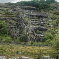 The start of the walk takes you into the ancient quarry
