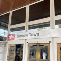 Welcome to this sculpture trail along the River Stort. We start this walk here at Harlow Town station.