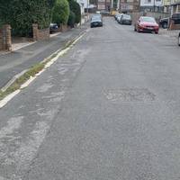 Turn towards the junction with Lamorna Avenue