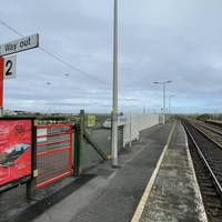This walk starts at Rhosneigr Railway Station. You can connect north to Holyhead or south to most parts of the UK via Bangor.
