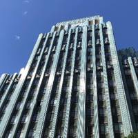 Looking for the high life and love Art Deco? Then this is the building for you. Check out the green terracotta of the old Eastern building.