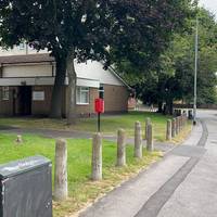 Turn right and follow the road round to the left keeping Foxhill Court on your left till you reach Cavendish Road.