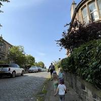 Follow the road as it bends right into Ann Street.