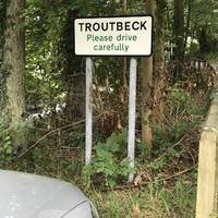 There’s a small car park over looking Trout Beck just off the main road A592.