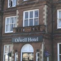 At the roundabout, take the first right passing the Orwell Hotel, a lovely place to eat, drink and stay.