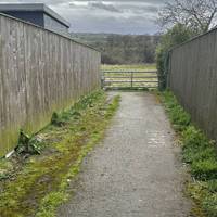 Enter Morgan Glen through the gate off Glen Avenue and turn left