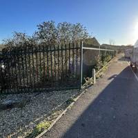 Turn left onto Waterford Park, heading past the allotments.