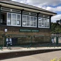 The old station/signal box is now a yummy cafe