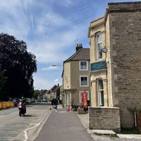 Turn left on the opposite side until you reach the first side road...