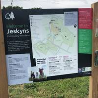 Welcome to Jeskyns! There are a few electricity pylons which may mess with your location on the app’s map view so best to use the pictures. 
