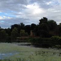 The gardens and lakes of the double moated castle are as impressive as the castle itself.