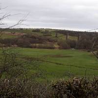 On your right you'll see the remains of the old railway bridge in the distance. Another feat of engineering, sadly dismantled by Beeching.