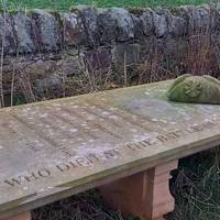 You will pass The Memorial Tables, installed in 2018. These list the regiments and clans who fought at the Battle of Prestonpans.
