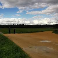 At the end of the sandy section, there are lovely views over the Salford Wetlands site on a meander of the River Irwell.