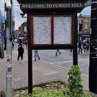 Start at Forest Hill Station car park, in front of the mural