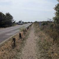 Get off Hayling Island ferry and walk down Ferry Road.