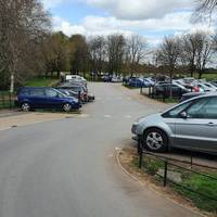 Car park with overflow parking when busy.