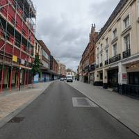 Walk along the High Street in past Ram Yard.