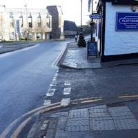 Turn right at the popular (dog friendly) Platform 3 pub.
