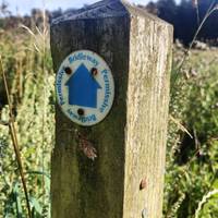 We followed the Bridle path. The path is accessible for pushchairs and very easy to walk on.